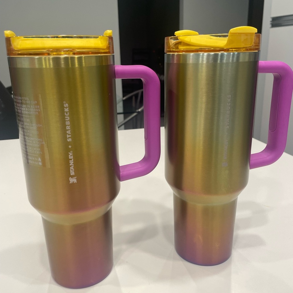 Starbucks x Stanley Sunset Gradient 40 oz Tumbler Cups (Set of 2) NWOT